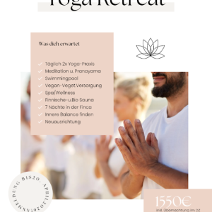 Yoga Auszeit auf Mallorca in der                                 Finca Son Manera vom 16.5.-23.5.2026