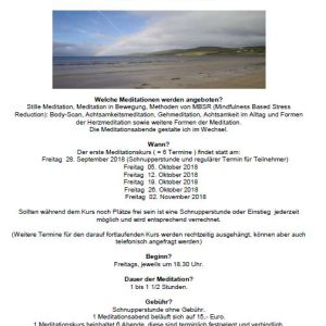 Herbst / Winter Meditation